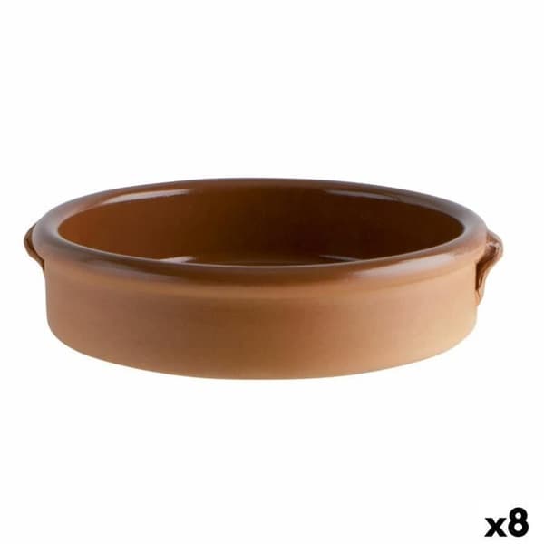 Brun keramisk kastrull (20 cm) (8 enheter)