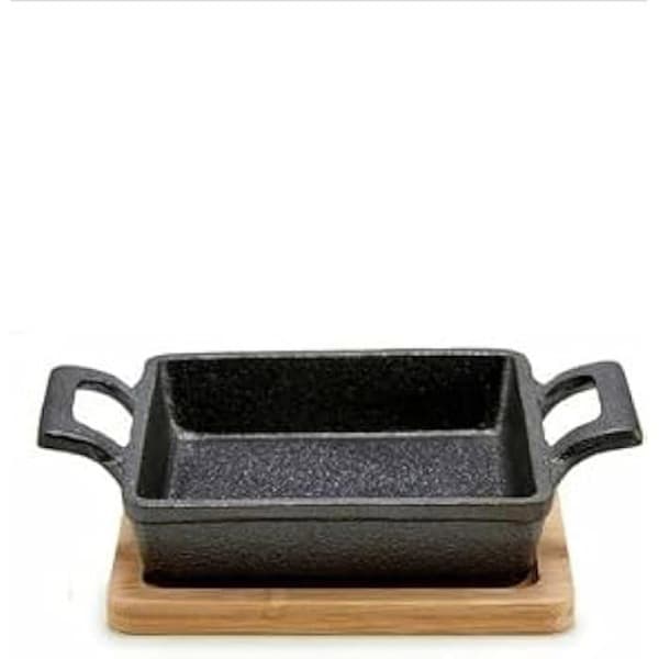 Serveringskastrull - Kinvara - Flerfärgad - Bambu och järn - Med lock - 19cm