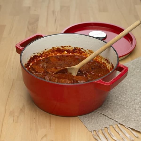 PYREX Slow Cook gjutjärnsform 3,6 L - Röd - Alla värmekällor inklusive induktion