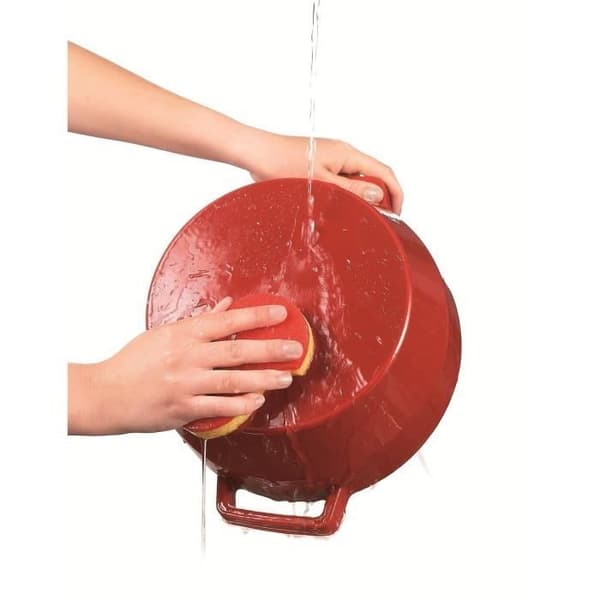 PYREX Slow Cook gjutjärnsform 3,6 L - Röd - Alla värmekällor inklusive induktion