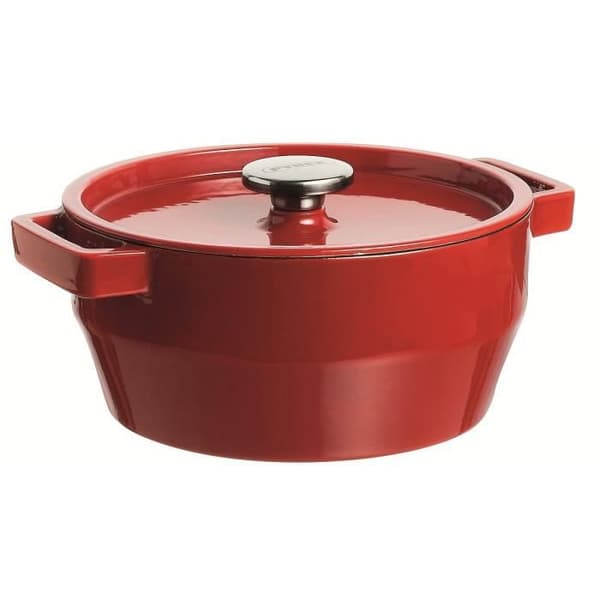 PYREX Slow Cook gjutjärnsform 3,6 L - Röd - Alla värmekällor inklusive induktion