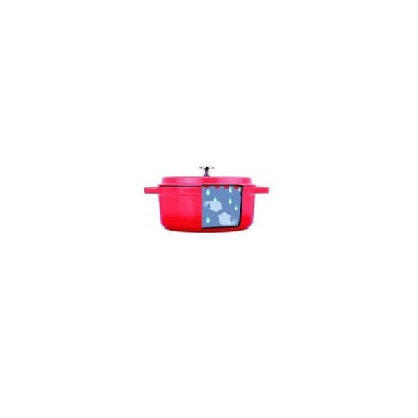 Gjuten aluminiumröd oval cocotte 26x20 cm, Lacor
