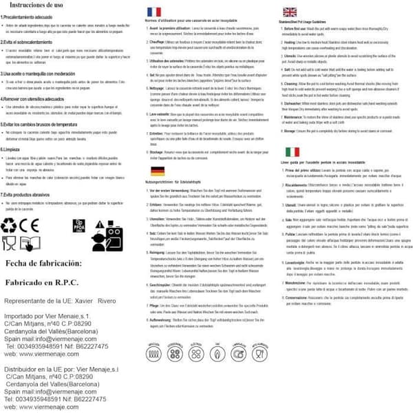 Gratängform - VIER - CI30 - 30 cm - Rostfritt Stål 18/10 - Induktionskompatibel