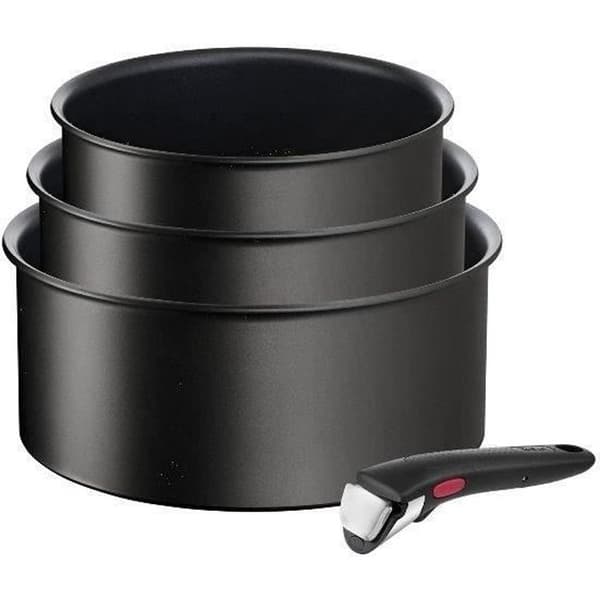 Tefal Casseroles SET MED 3 PANOR 16/18/20 CM + 1 AVTAGBART HANDTAG INGENIO ECO RESIST INDUCTION L3979202
