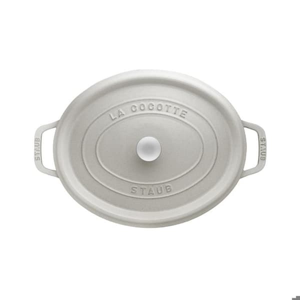 STAUB 40501-422 Gjutjärnscocotte med ovala spikar 27 cm Vit tryffel, Aluminium, Flerfärgad, One Size
