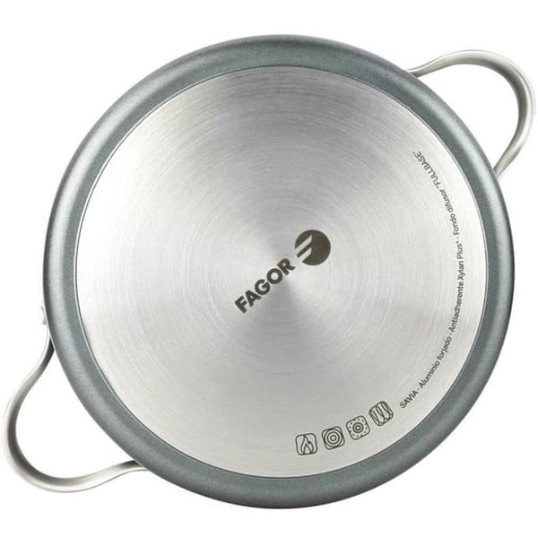 Fagor SAVIA 28 Gryta i Granit, Diameter 28 cm, Med glaslock, Gryta i Smidda Aluminium