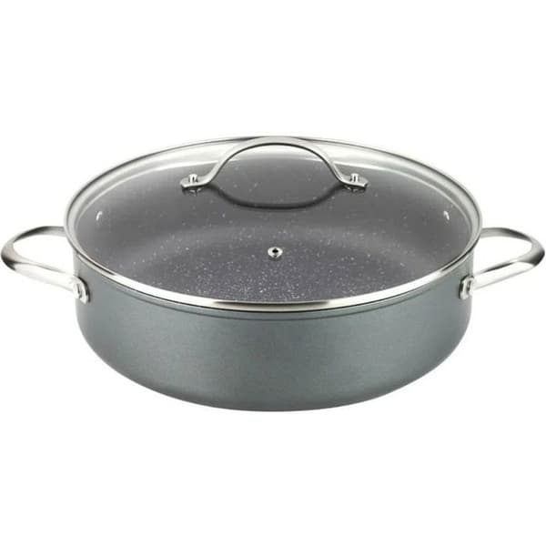 Fagor SAVIA 28 Gryta i Granit, Diameter 28 cm, Med glaslock, Gryta i Smidda Aluminium