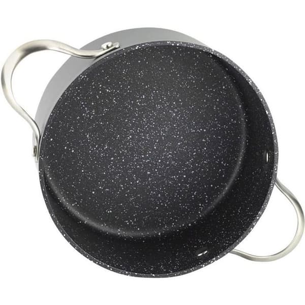 Fagor SAVIA 20 Gryta i Granit, Diameter 20 cm, Med Glaslock, Gryta i Hamrat Aluminium