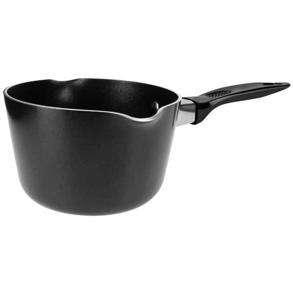 Mjölk- och såsgryta 13cm Non-stick med hällpip KitchenKing Svart