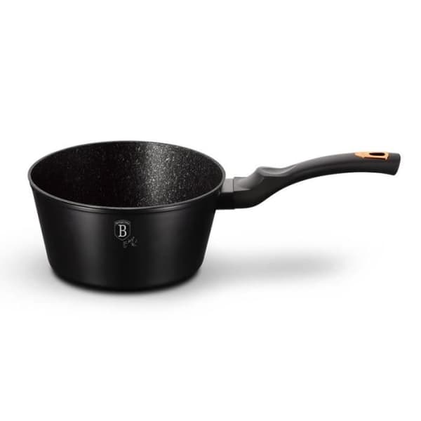 Kastrull med hällpip 16cm Black Rose - Marmorbeläggning - Turbo induktion aluminium