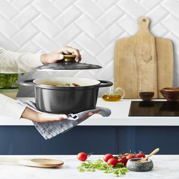 Tefal Gryta med lock 20 cm Air E2554455 grå