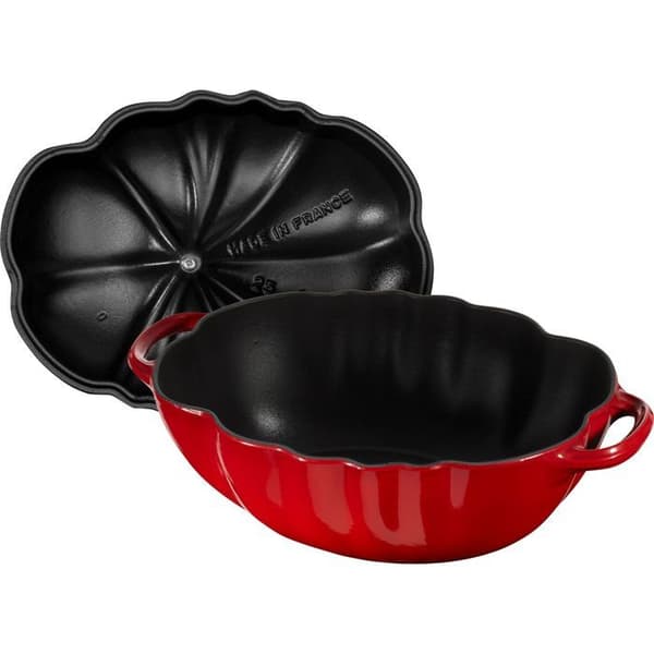 Gryta - STAUB - Tomat - 25 cm - Körsbär - Gjutjärn - Alla värmekällor inklusive induktion