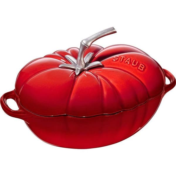 Gryta - STAUB - Tomat - 25 cm - Körsbär - Gjutjärn - Alla värmekällor inklusive induktion