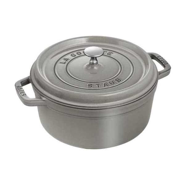 STAUB 405093120 - Rund cocotte - Ø 26 cm - Grafitgrå