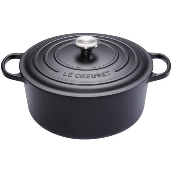 Le Creuset - Mattsvart Emaljerad Gjutjärnsgryta 30cm