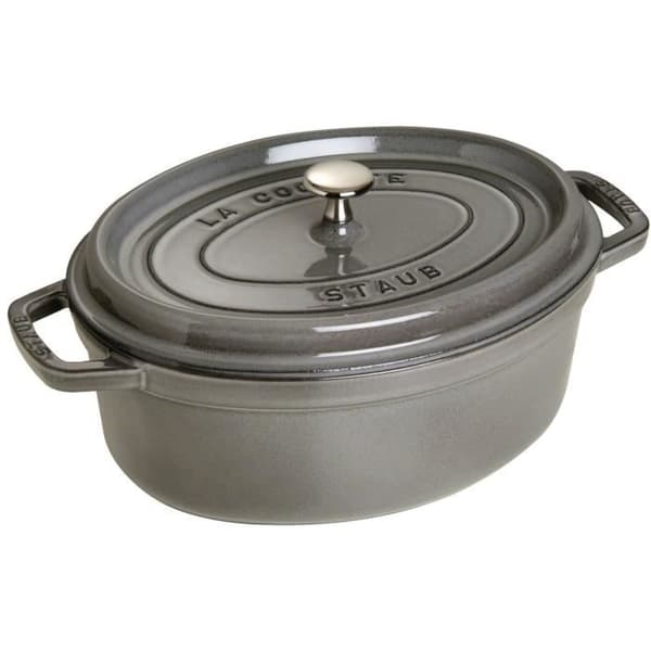 STAUB 405093170 - Oval cocotte - Ø 29 cm - Grafitgrå