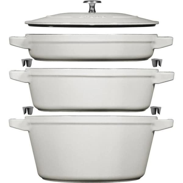 COCOTTE SET MED GRYTOR 3-DELAR, GJUTJÄRN - STAUB