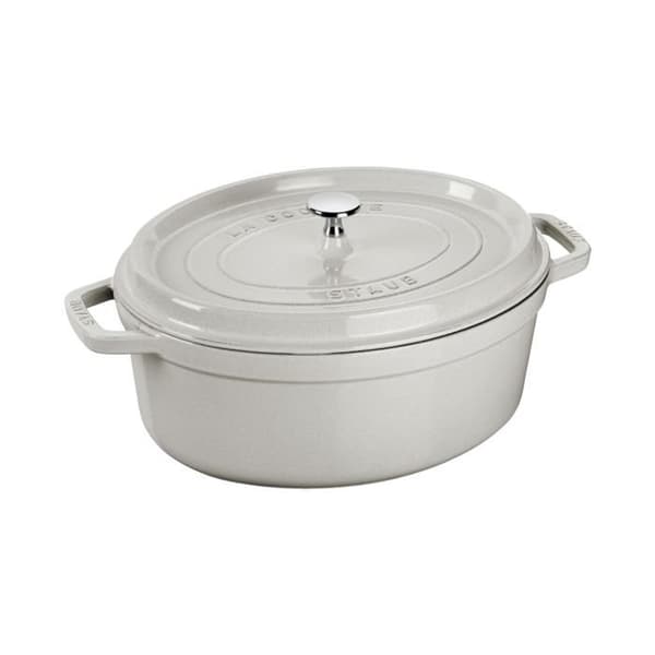STAUB 40501-422 Gjutjärnscocotte med ovala spikar 27 cm Vit tryffel, Aluminium, Flerfärgad, One Size