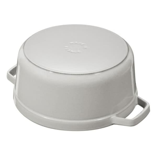 STAUB - Gjutjärn Rund Cocotte, 18 cm, Vit tryffel