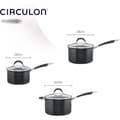 Miniatyrbild 3 av 4: Set av kastruller Circulon Momentum i hårdanodiserad aluminium