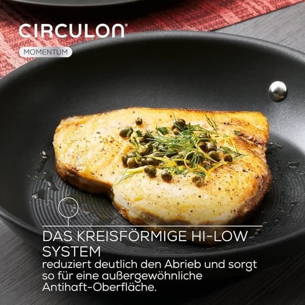Set av kastruller Circulon Momentum i hårdanodiserad aluminium