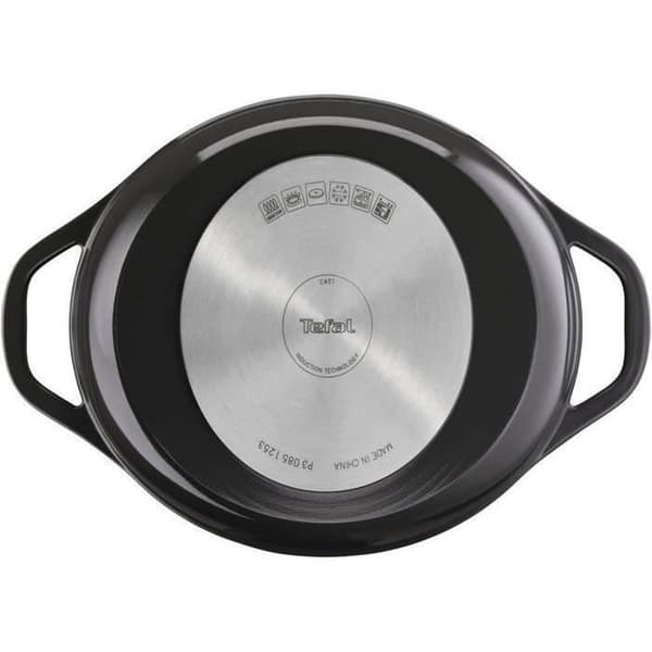Oval gjutjärnsgryta 30x23cm (5,7L) - TEFAL - Induktionskompatibel - Keramisk beläggning