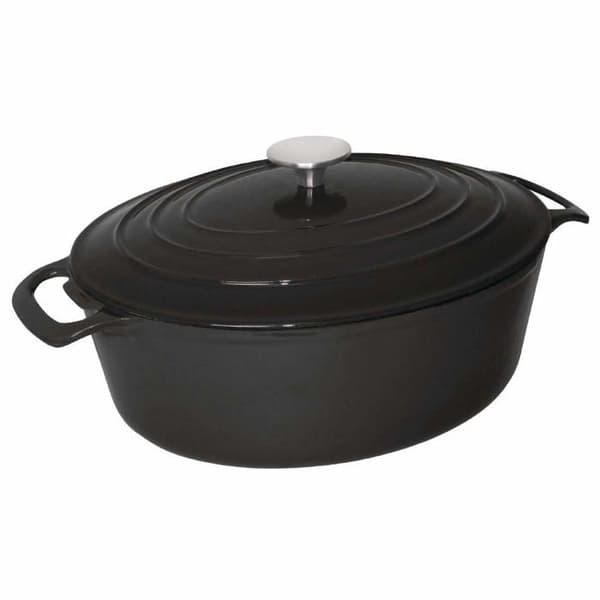 Vogue Cocotte - GH310 - Oval gryta Svart Storformat 125 x 230 x 305 mm 6 l