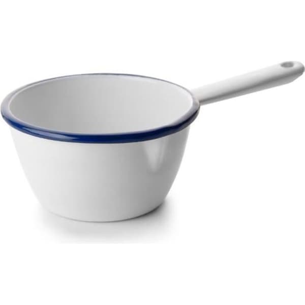 Kastrull - Ibili - 904012 - 12 cm - Vit emalj - Praktisk hällpip