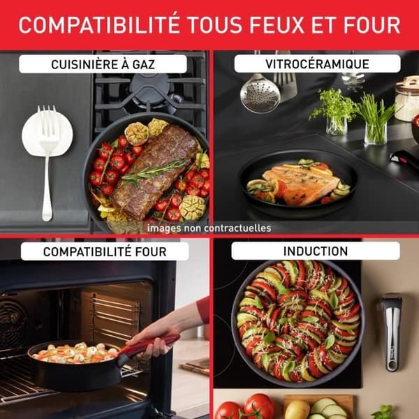 TEFAL INGENIO Eco Resist Gryta 20 cm, Induktion, Non-stick, Stapelbar, Tål diskmaskin, Tillverkad i Frankrike L3973002