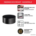 Miniatyrbild 2 av 6: TEFAL INGENIO Eco Resist Gryta 20 cm, Induktion, Non-stick, Stapelbar, Tål diskmaskin, Tillverkad i Frankrike L3973002