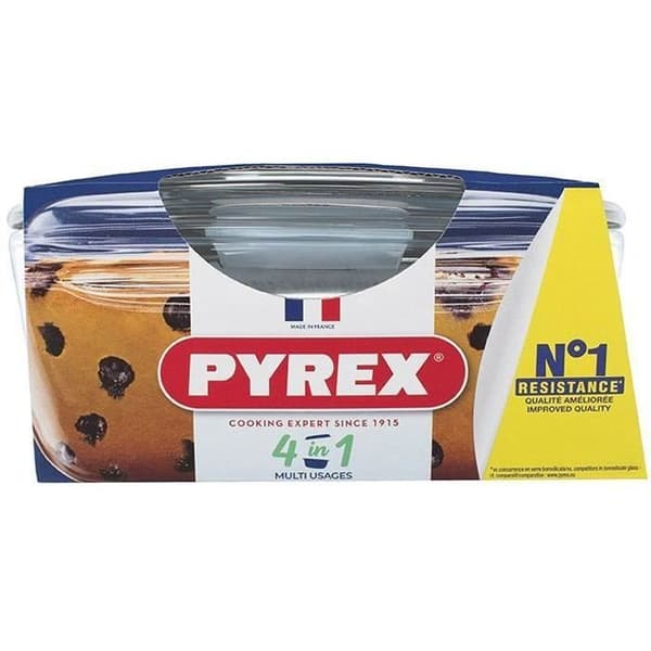 Cocotte - PYREX - 1450098 - Rund - I borosilikatglas - 1,4 liter