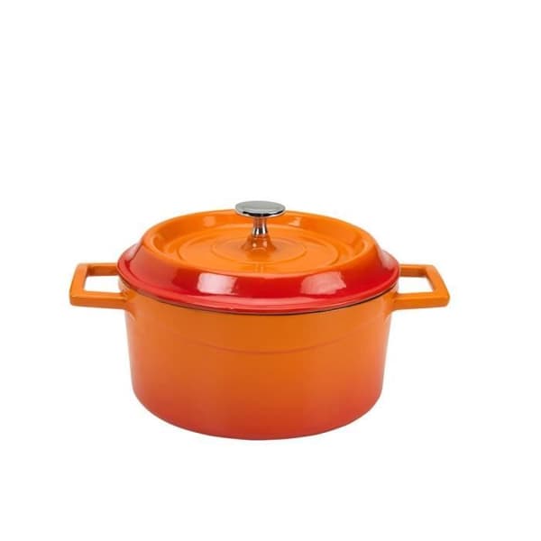 Rund cocotte 20 cm orange - TomPress
