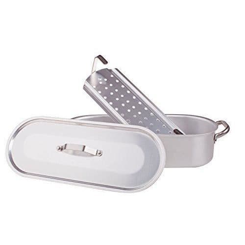 Pentole Agnelli aluminium professionell 3 mm, ett trebenat avrunning med två handtag 40 cm silver - ALMA11840