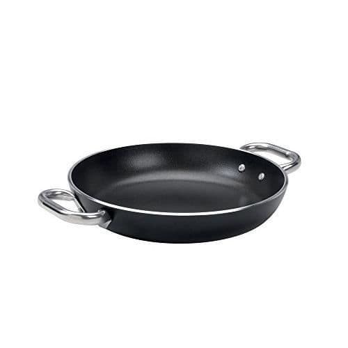 Grillform i Aluminium - Pentole Agnelli - ALSA2110SS40 - 40 cm - 2 handtag i Rostfritt Stål - Svart