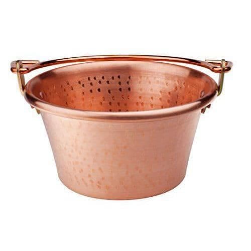 Pentole Agnelli Familjekök Kastrull i koppar, Med böjd handtag i mässing 28 cm Koppar - COCM44M28
