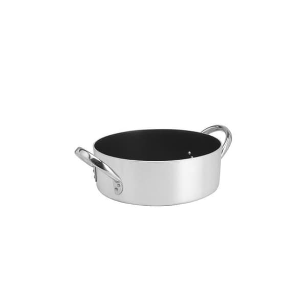 AGNELLI gryta non-stick låg platin två handtag CM36