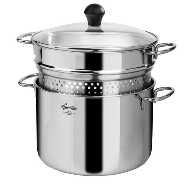 Kastrull - Lagostina - 010175021022 - 5 L - Rostfritt stål - 22 cm