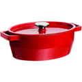 Miniatyrbild 1 av 4: Oval gjutjärnsgryta PYREX Slow Cook 5,8 L - Röd - Alla värmekällor inklusive induktion