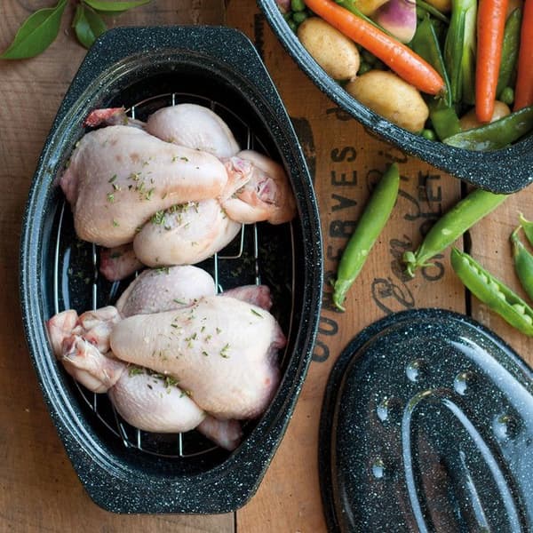 Granitgods - Emaljerad Steel Roaster Casserole - Liten storlek
