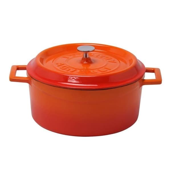 Rund cocotte 24 cm orange - TomPress