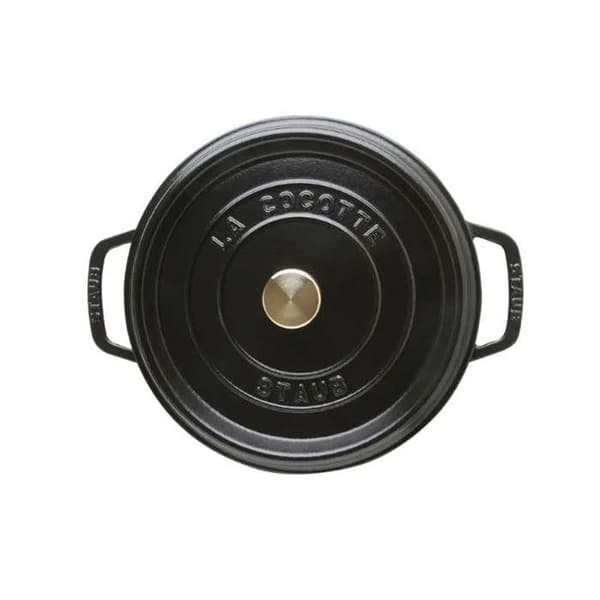 STAUB 405002410 - Rund cocotte - Ø 24 cm - Matt svart