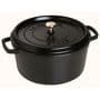 Rund cocotte med spikar 30 cm - 8,35 liter Svart