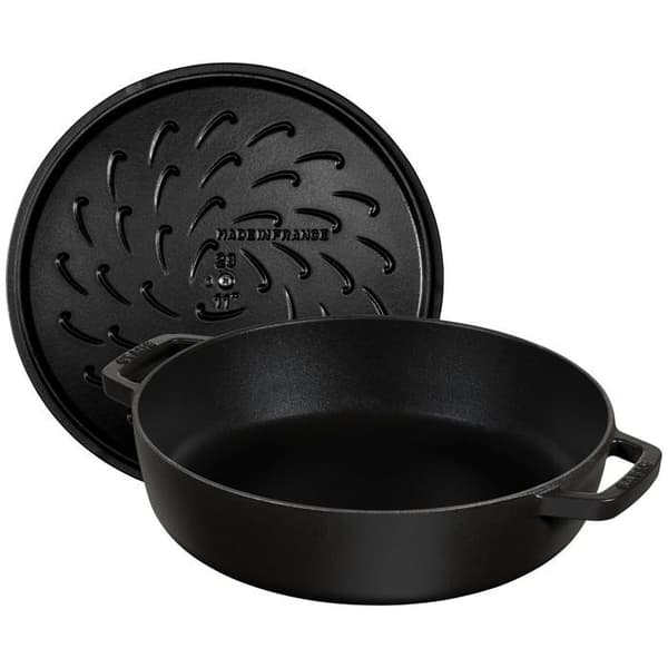 Cocotte Ronde Chistera 28 cm Svart Matt Emaljerad Gjutjärn 6,7 L STAUB