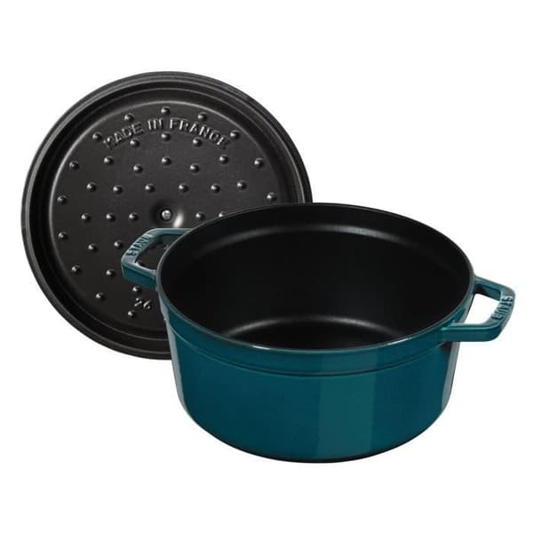 STAUB - Gjutjärn Rund Cocotte, 26 cm, Blue La Mer