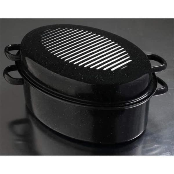 Daubière slim - KOCHSTAR - 42 cm - Emaljerat stål - Omvandlingslock - Alla typer av brännare