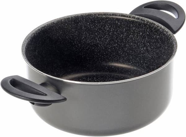 Alluflon kastrull - 0008020722 - Tradition Italien kastrull, aluminium, svart, 22 cm