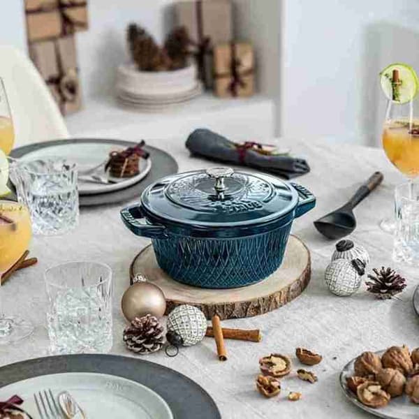 STAUB - Gjutjärn Rund Cocotte, 24 cm, Blue La Mer
