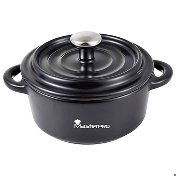 Casserole Masterpro Round Black Stengods svart (12,8 x 10 x 4,5 cm)
