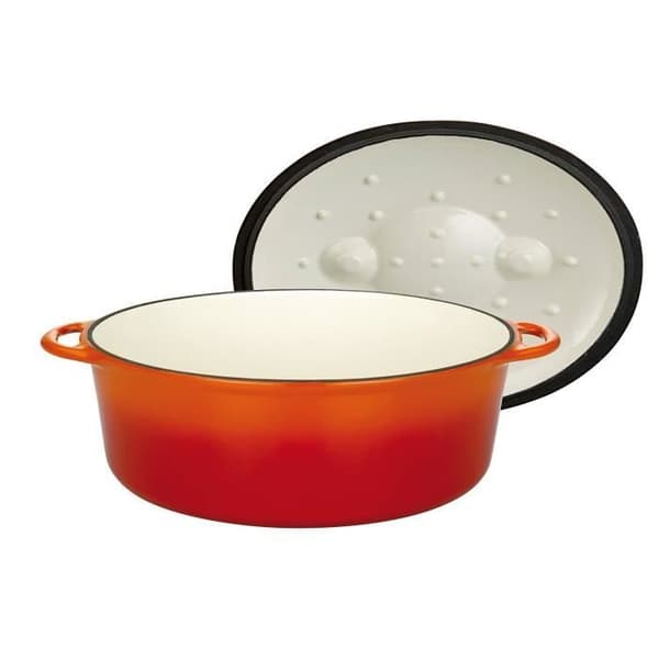 GSW Gaens Stahlwaren GSW GUSSEISEN Gryta 33 x 25 cm Orange - 716420