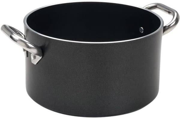 Pentole agnelli - Pentole AgnelliALSA2104SS20 - ALSA2104SS20 Alblack Hög kastrull med handtag, aluminium, svart, 3,3 L